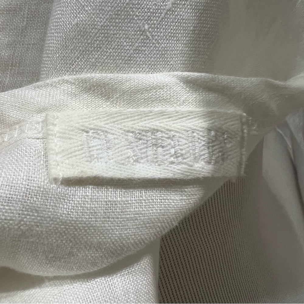 CP Shades White Elodie Linen Tunic Size Large - Picture 4 of 6